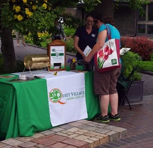 Quiet Village Landscaping table at Green Homes Festival