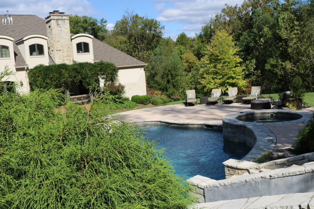 pool landscaping st. louis