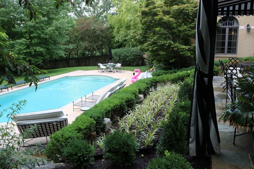 pool surrounding landscaping in St. Louis